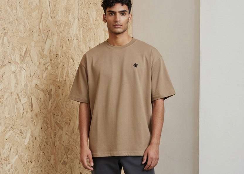 T-shirt Släke Sand Beige-thumbmail-2