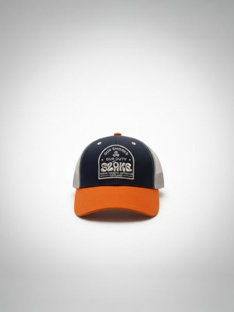 Keps - Marinblå & orange - Our shores our duty-thumbmail-2