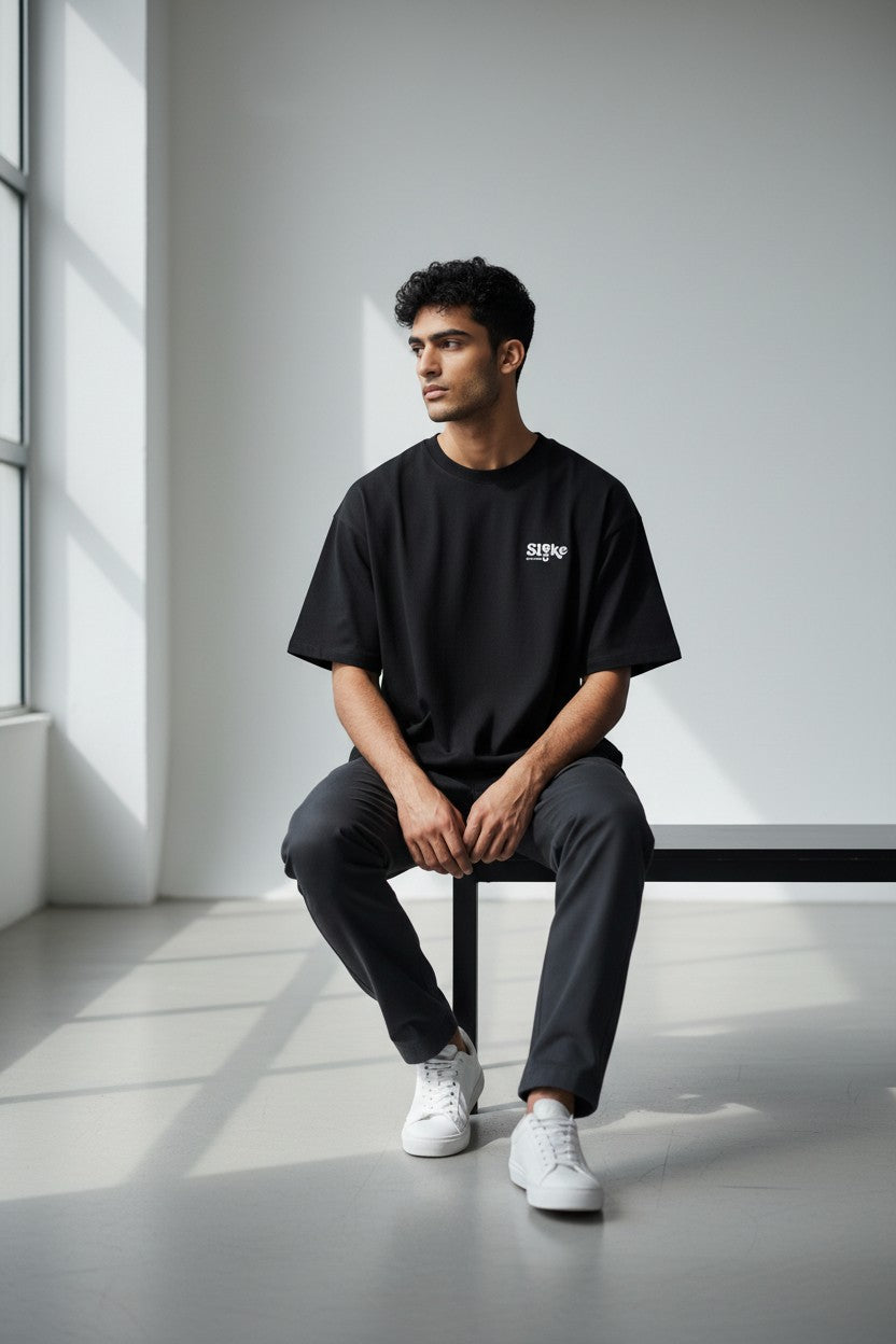 T-shirt Släke svart-thumbmail-2