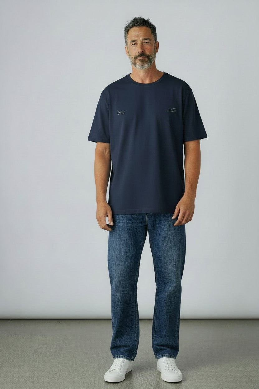 T-shirt - Marinblå med SLÄKE på ryggen-thumbmail-2