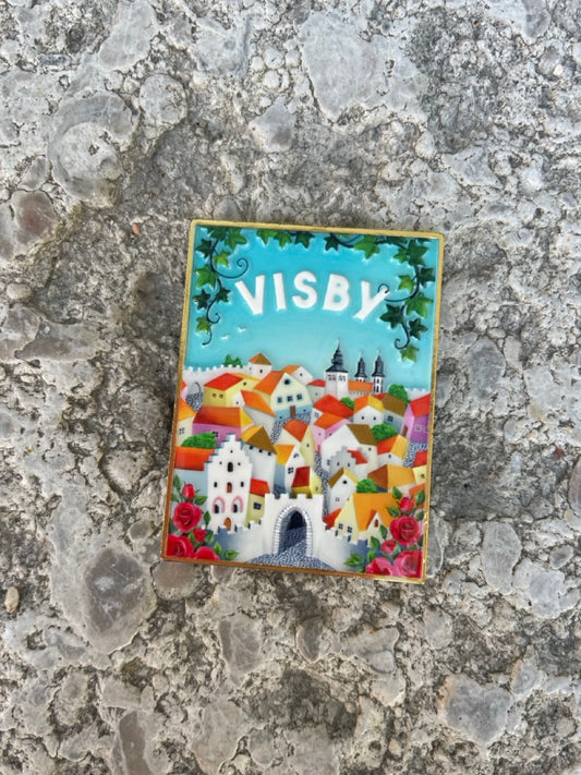 Kylskåpsmagneter - Visby & Good Vibes Only