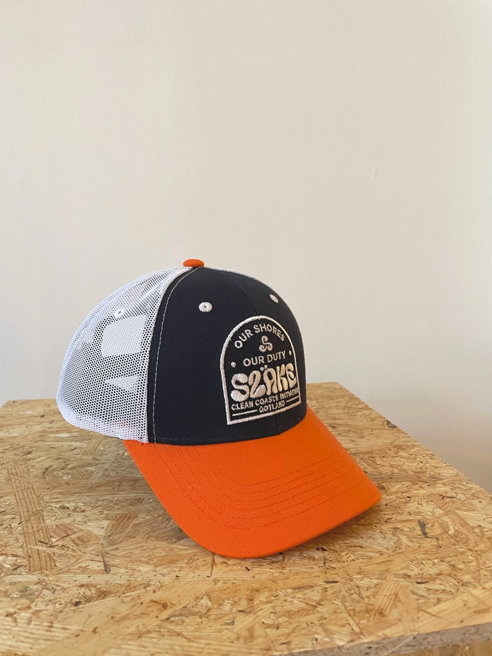 Keps - Marinblå & orange - Our shores our duty-thumbmail-3