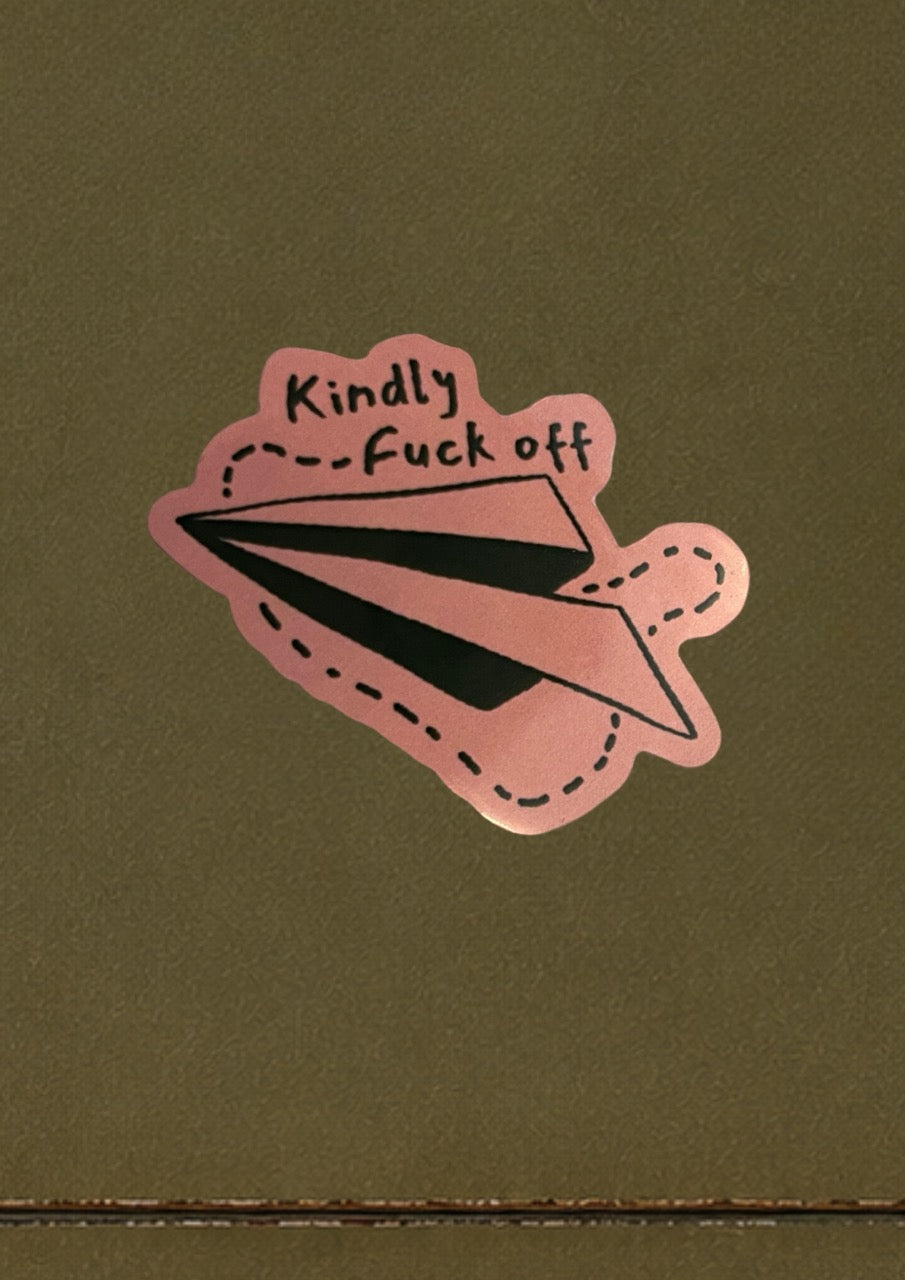 Sticker Friendly Fuck Off